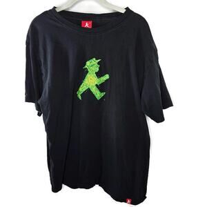 Ampelmann Berlin Black Walking Man Traffic Light Organic Cotton Shirt Size XL